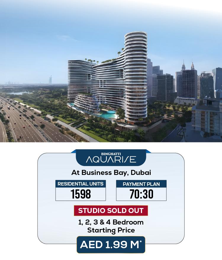 Binghatti Aquarise hero image