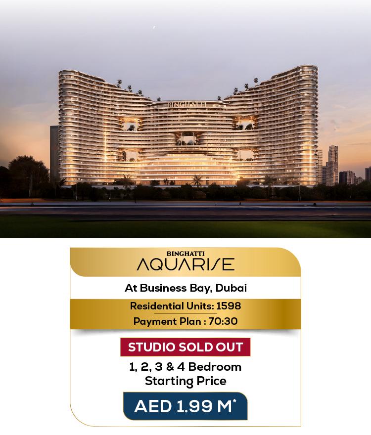 Binghatti Aquarise hero image